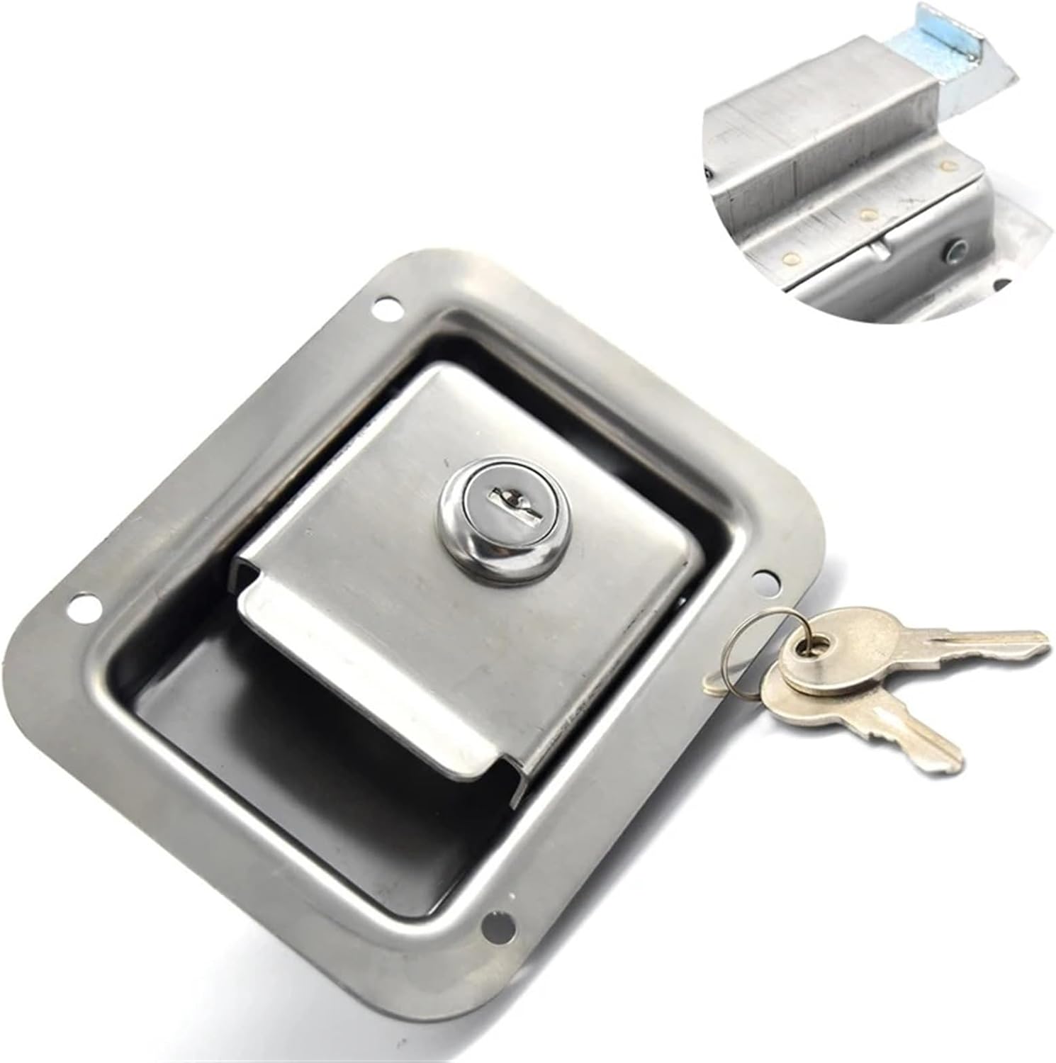 Stainless Handle Cabinet Lock for Pickup Trunk Accessories Bus Car Lock MS216 1Pcs