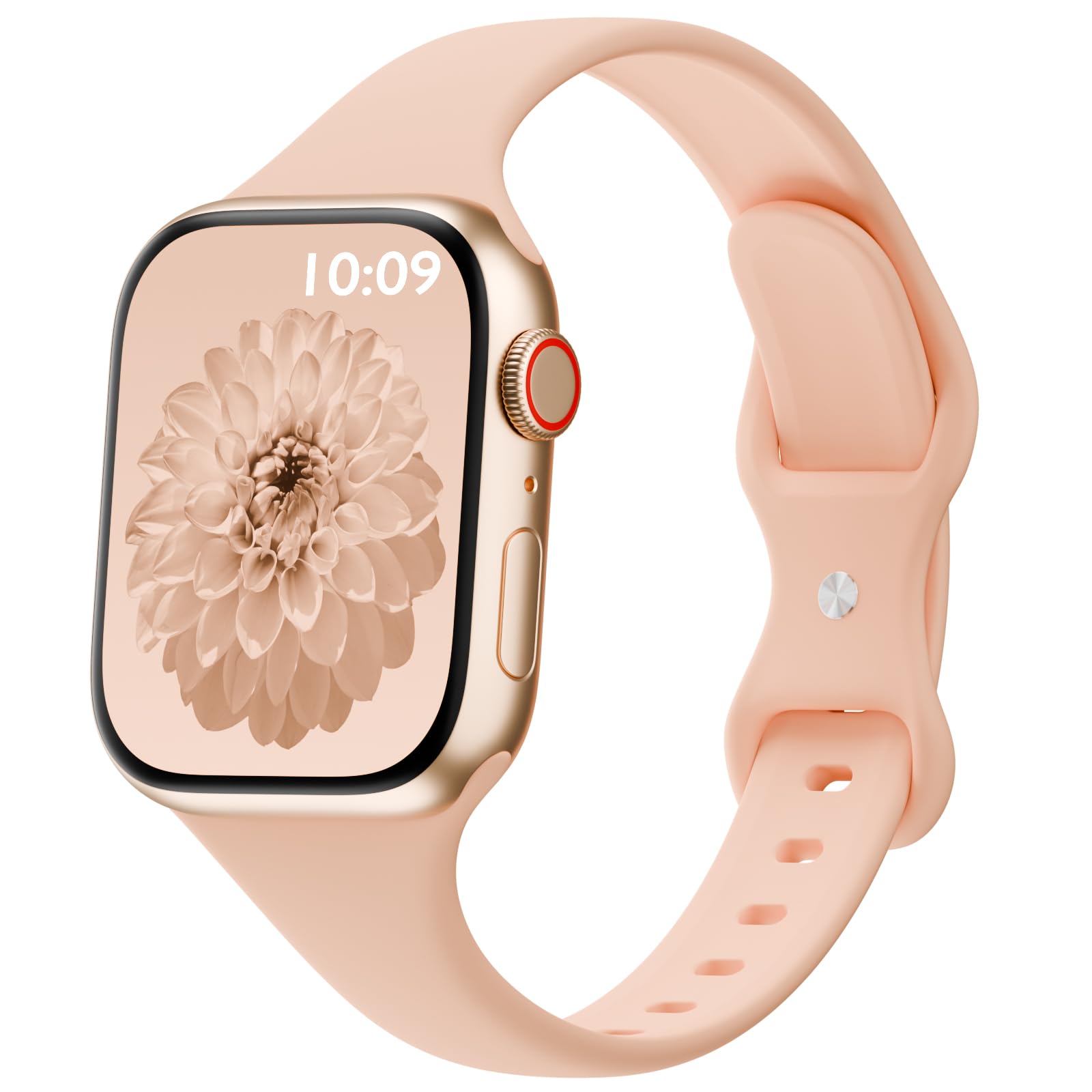 Thin Sport Silicone Slim Band Compatible with Apple Watch Bands Women Men | Soft Narrow Strap Wristband for iWatch 38mm 40mm 41mm 42mm 44mm 45mm 46mm 49mm Series 11/10/9/8/7/SE/6/5/4 Ultra 3 2 1