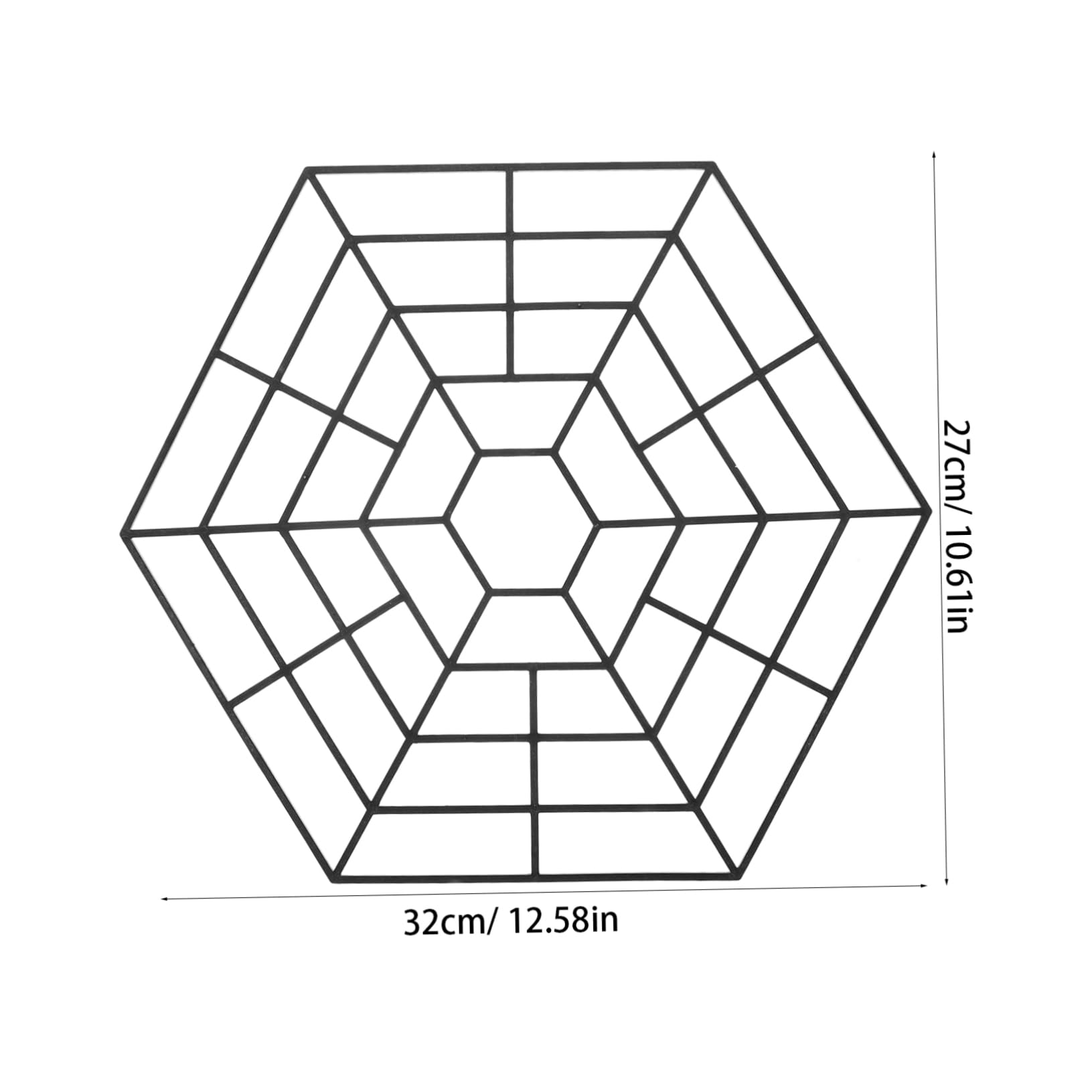 Rete per Pesci da Laghetto Esagonale 15 Pezzi in Plastica Nera | Montaggio Rapido, Design Multifunzione, Accessorio per Vasche e Stagni