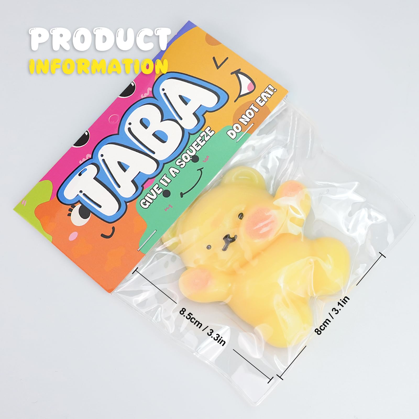2 Pcs Squishy Kawaii Taba - Jouets Anti Stress Fidget Pour Relaxation Et Concentration