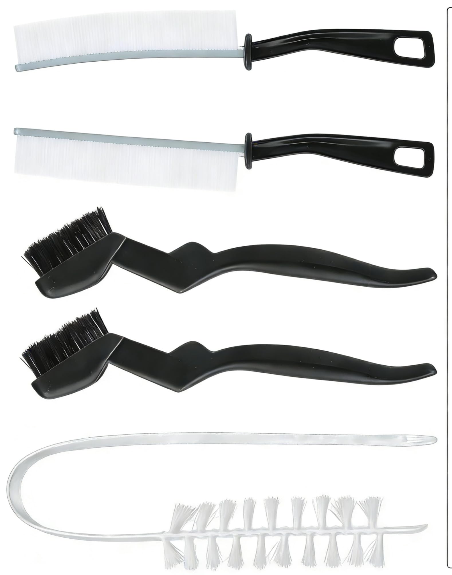 5 Stück Waschmaschinen Bürste Set – Lange Griff Spaltreinigungsbürste, Reinigungsbürste für Waschmaschine, Klimaanlage, Küche, Bad und schwer zugängliche Fugen