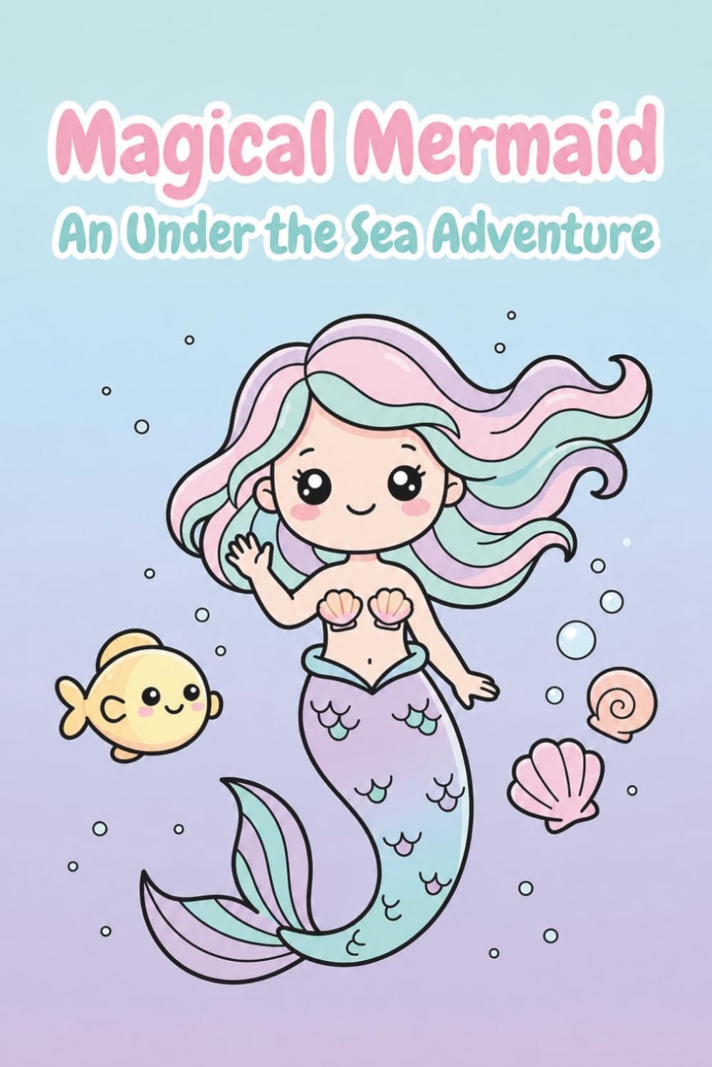 Magical Mermaid Coloring Book. An Under the Sea Adventure for Kids: Bold and Easy Ocean Coloring Pages for Little Girls Ages 3-6