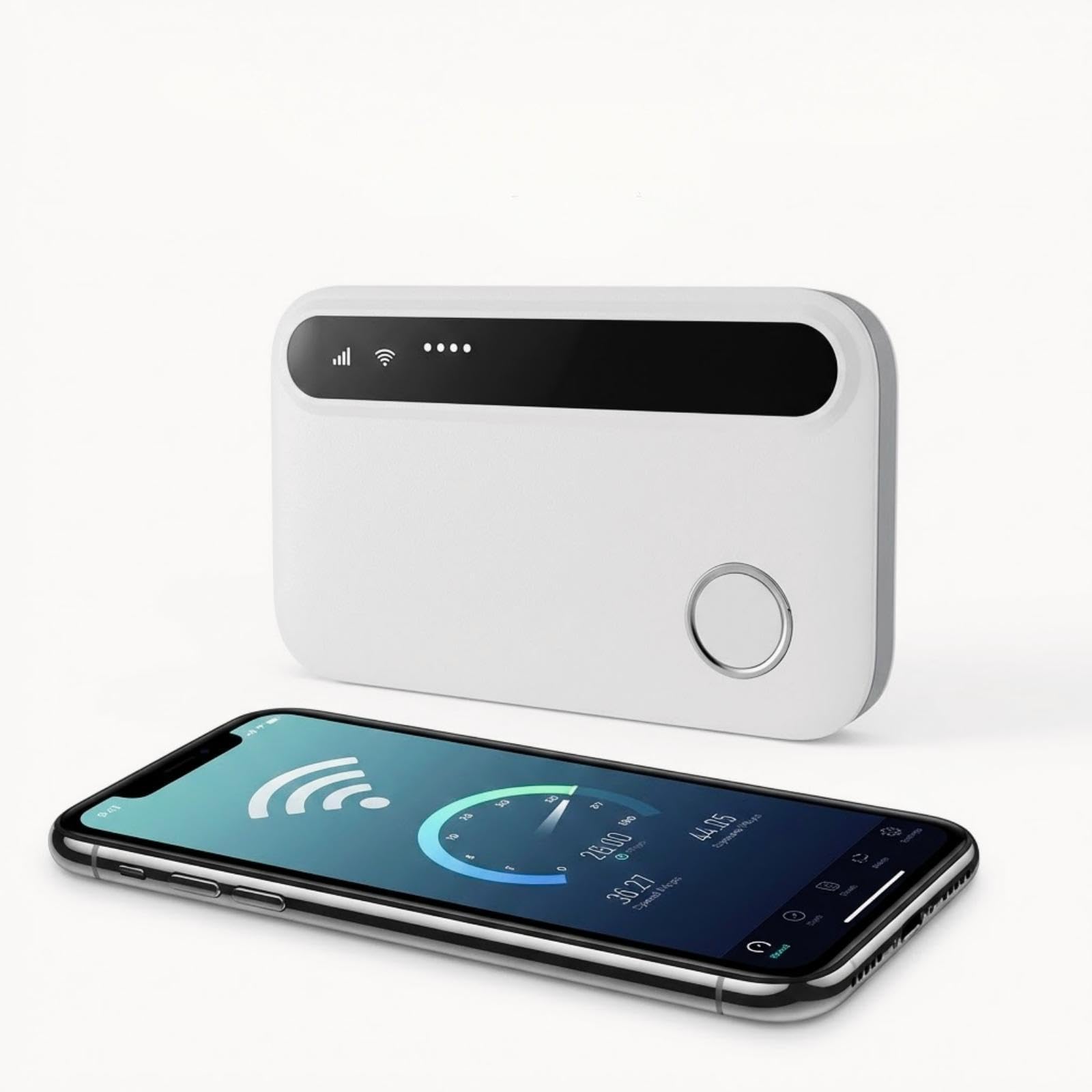 Routeur 5G Portable,WiFi 6 avec Slot SIM Déverrouillé – Modem 5G Carte SIM, Internet Mobile Haut Débit 5G/4G+, Jusqu’à 28 Appareils, Idéal Voyage & Télétravail-M