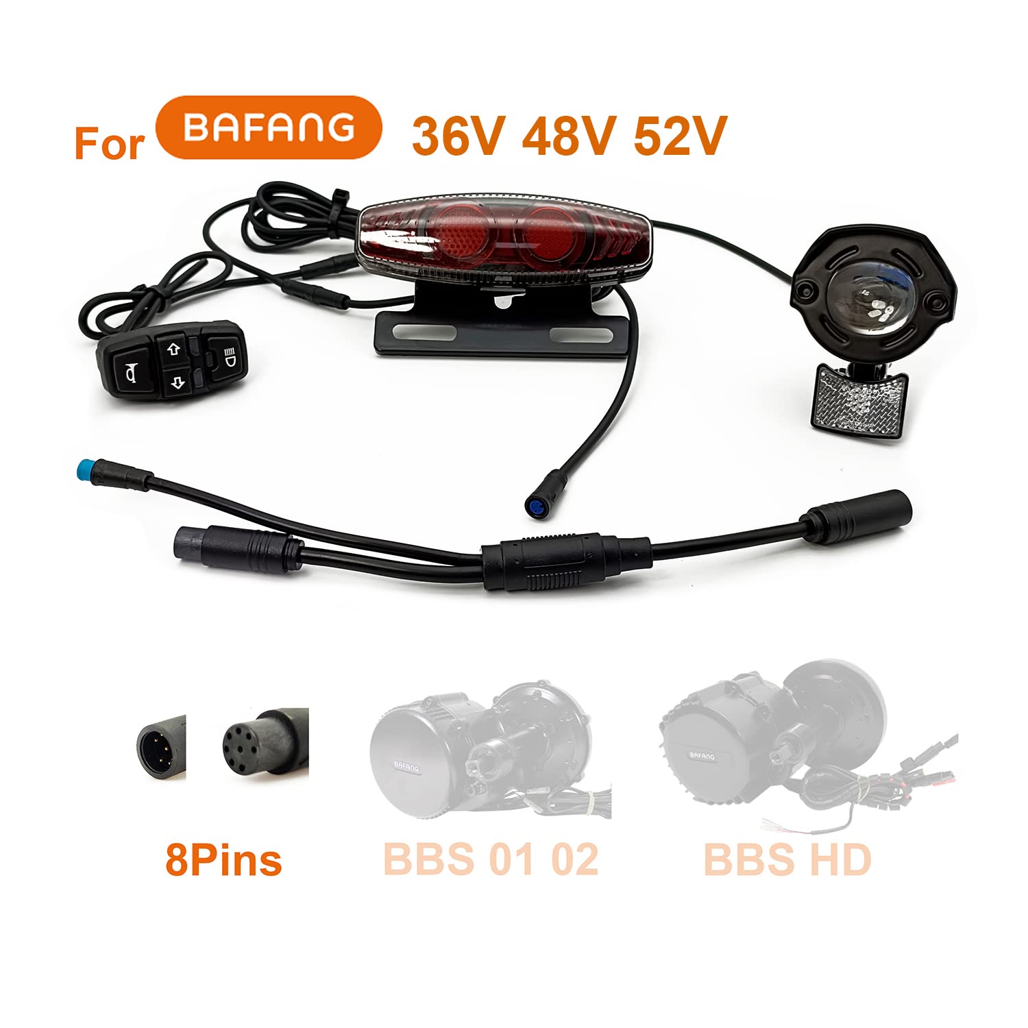 E-BIKE用　ヘッドライト ZX COMPLETE LIGHT KIT BRAKES / SIGNALS / HEADLIGHT – Custom
