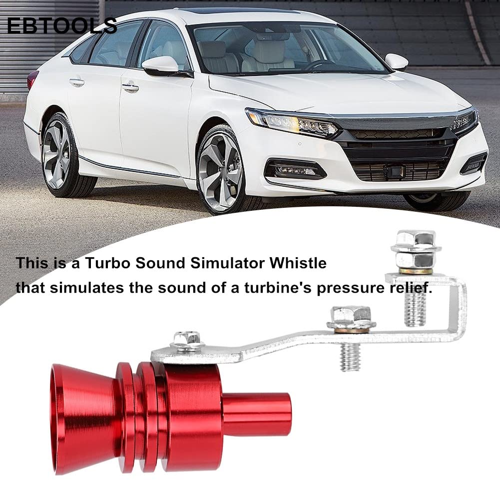 Auto Turbo Sound Auspuff Whistle Turbo Sound Whistle Schalldämpfer Rot Red Turbo Sound Pfeife Schalldämpfer Auspuffrohr Simulator Pfeife Ersatz für Accord Acura