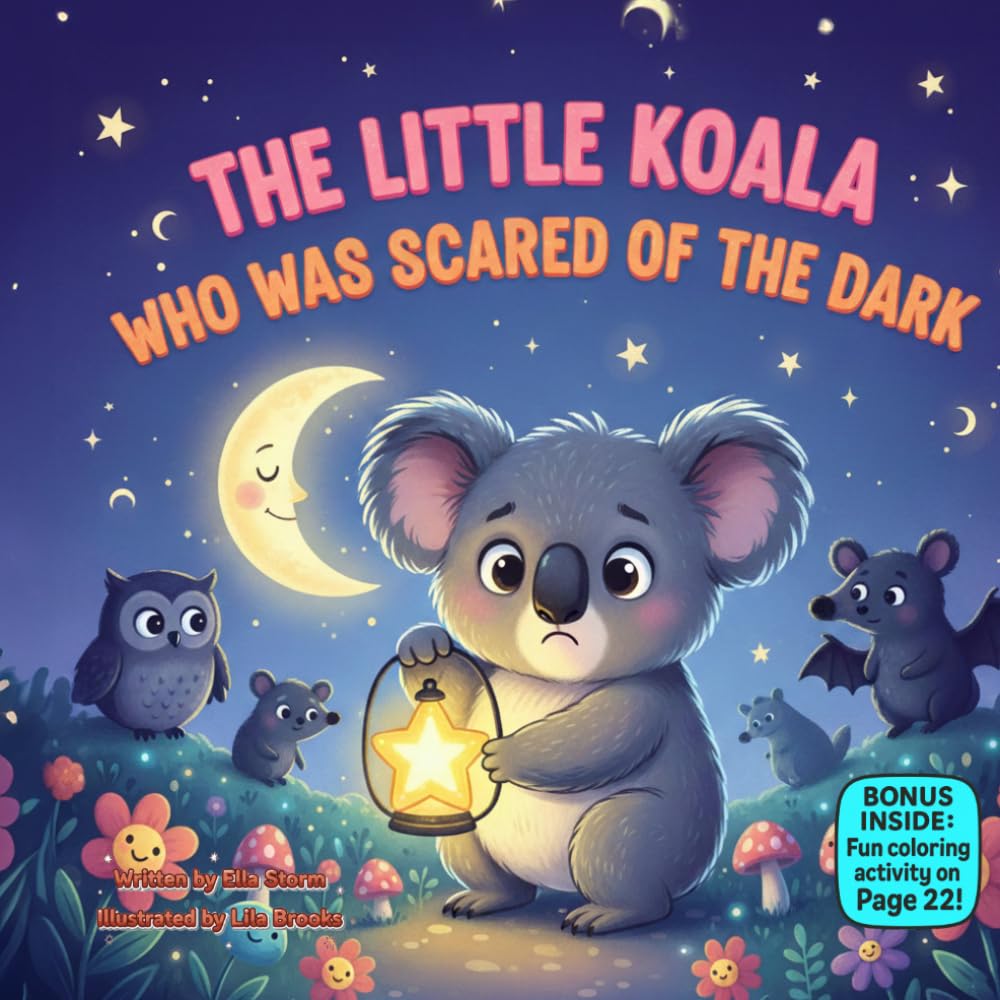 The Little Koala Who Was Scared of the Dark: A Gentle Rhyming Bedtime Story About Courage, Nighttime Sounds, and Sweet Dreams