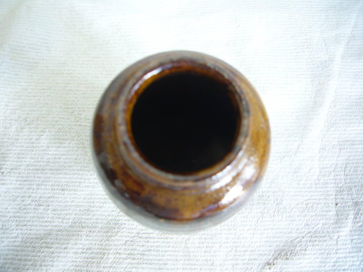 茶道具瑞光窯造佐々木八十二作筒井写瀬戸茶入仕覆付共箱V8900