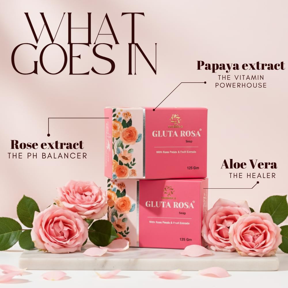 Prismos Beauty Brightening Skincare Combo  Gluta Rosa Glutathione  Brightening Soap (125g) + Pearlsoft Hydrating Moisturizer with