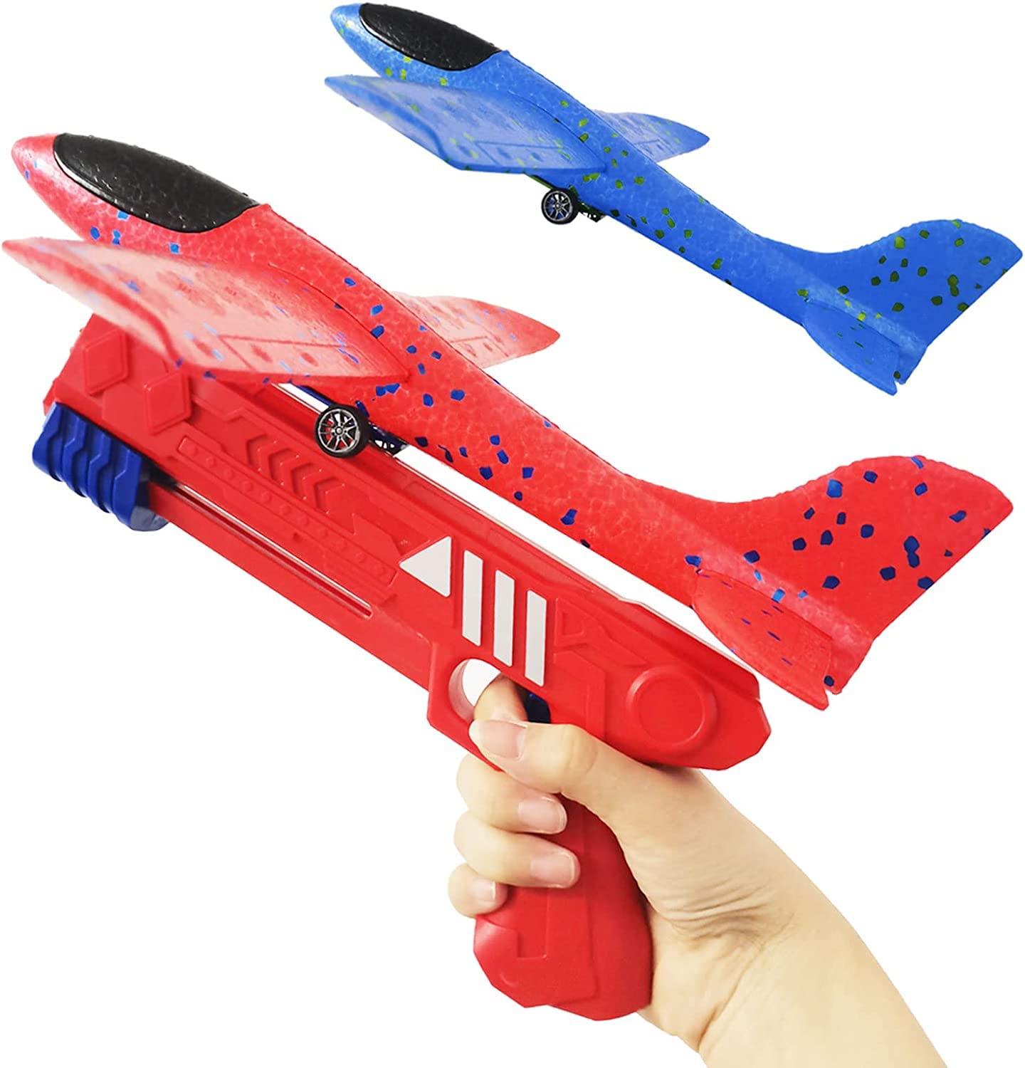 Bandhan Enterprises Airplane Launcher Toys,Flight Modes Outdoor Throwing Foam Glider With Catapult Plane Gun Birthday Gift For 5+ Years Old Kid Pack Of 1,Multicolor (B0C8BHNHY7) Amazon Price History, Amazon Price Tracker
