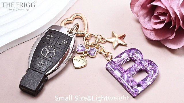 Personalized Initial Keychain With Butterfly & Tassel – Cute Purple Bag Charm Gift For Women, Girls, Friends, Sisters - View #9