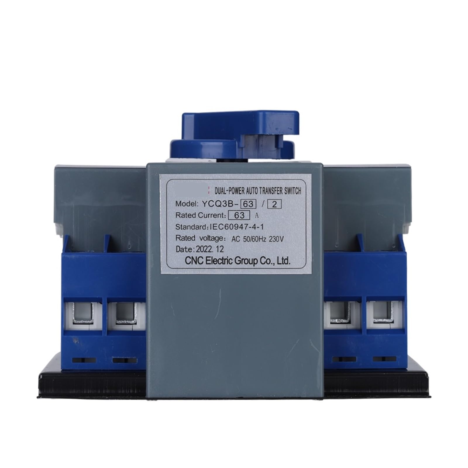 Commutateur de transfert automatique à double puis YCQ3B-63 2P/4P 63A 50/60Hz ATS commutateur de transfert automatique à double alimentation AC230V/400V commutateurs de sélection électriques ( Size :
