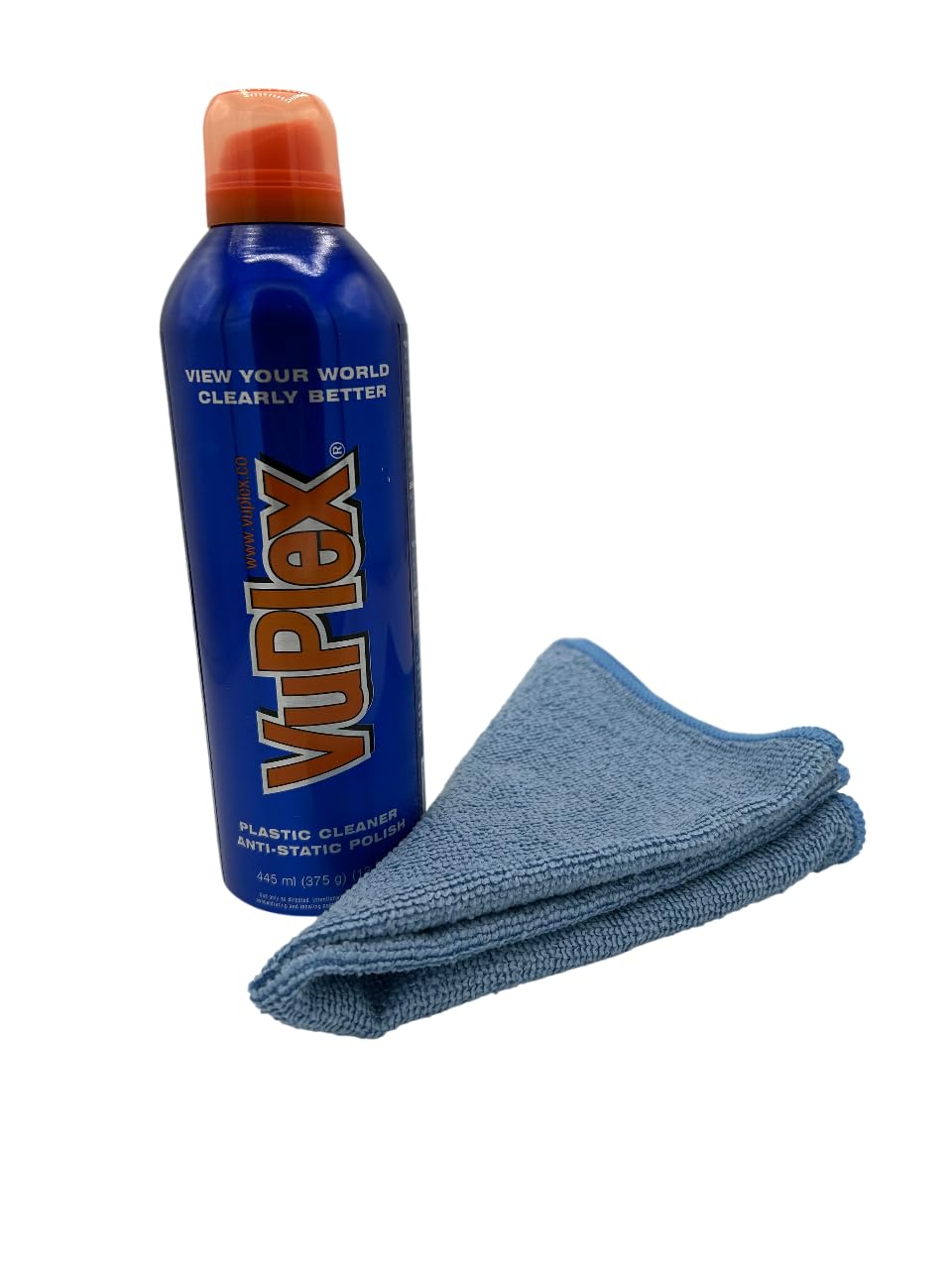 VuPlex Flasche 375gr. | Kunststoff Reiniger-Politur und Kunststoff-Beschichtung incl. Microfasertuch