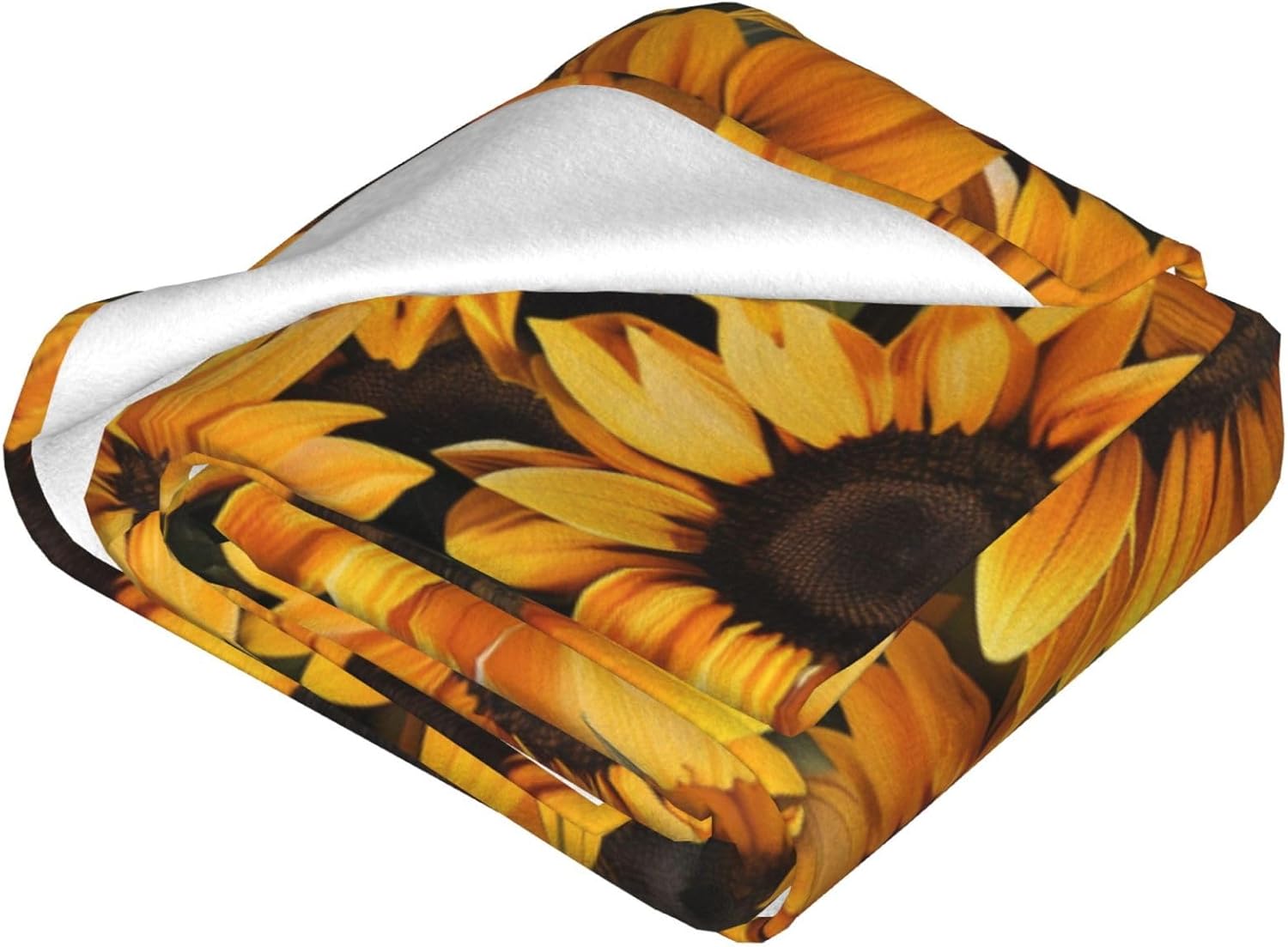 Sunflower Blanket Flannel Throw Blankets - Soft, Cozy, Warm, Lightweight & Fuzzy for Couch Comfort, Perfect for Bed, Travel & Outdoor, for Girls Women Adults 60"x50"