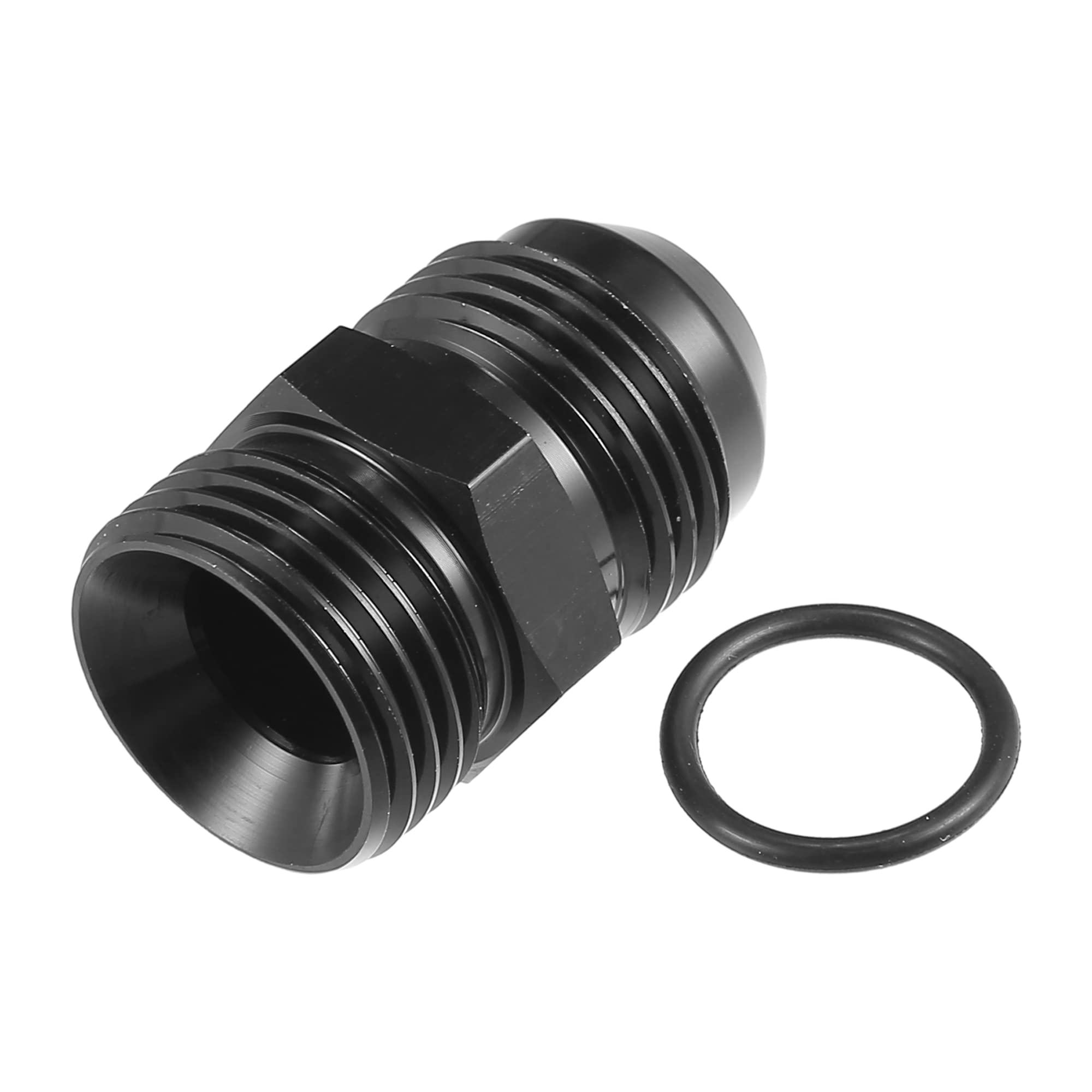 A ABSOPRO AN10 a AN10 Combustible Raíl Adaptador Conector Racor Negro - 8 Uds
