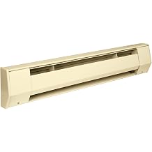 King Electric 5K2412A K Series Baseboard Heater, 5' / 1250-938W / 240-208V, Almond