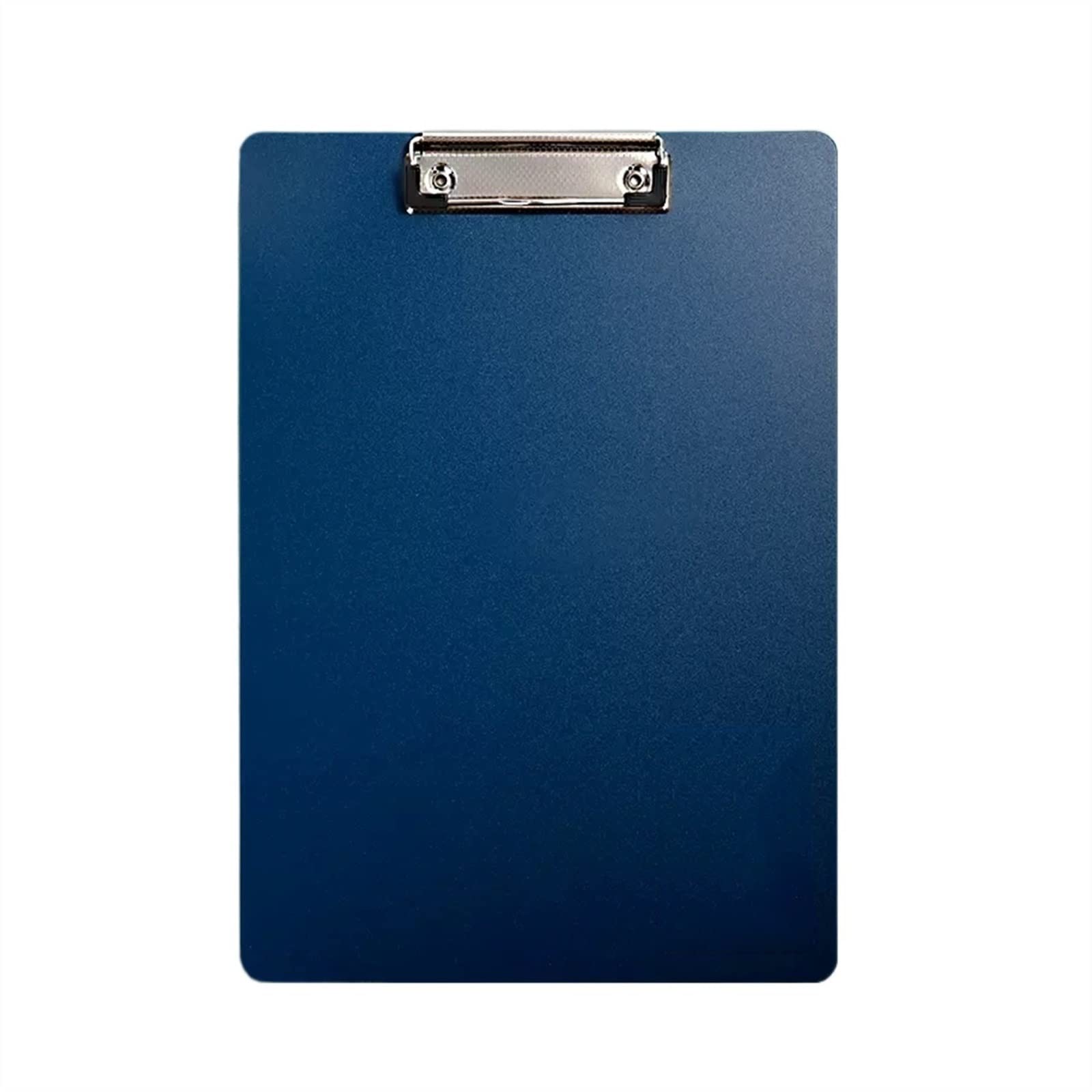Basics, 5 tavolette portablocco in legno rigido, con clip in metallo, per curriculum, interviste, cartelle in plastica da ufficio (blu)