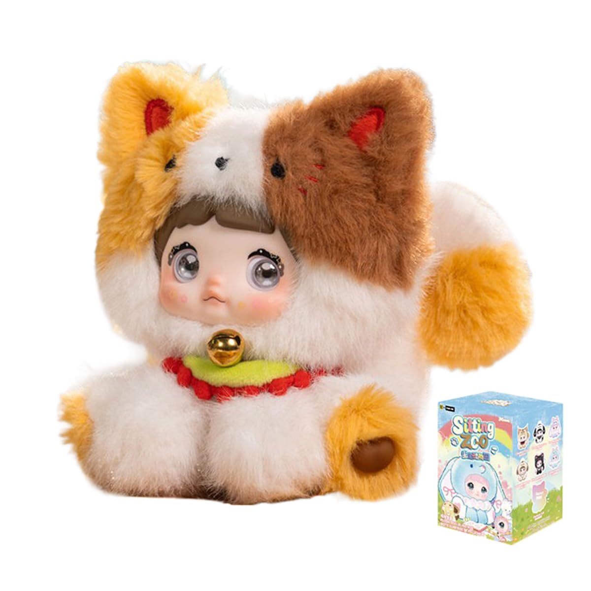 Nommi Sitting Zoo Series Blind Box Action Figures Mystery Box Cute Random Toys Birthday Gift Christmas Collectible Toy for Desktop Ornaments, 1PC