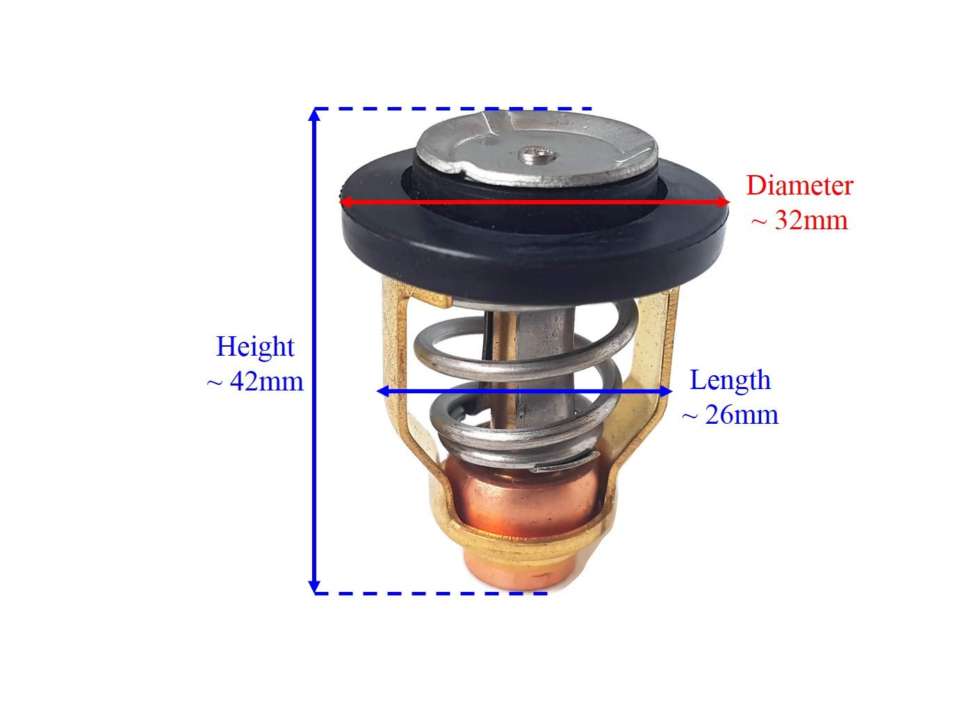 Alamor Thermostat 50°C Pour Moteur Hors-Bord Yamaha/Honda 5-115CV - Pièce Rechange Marine