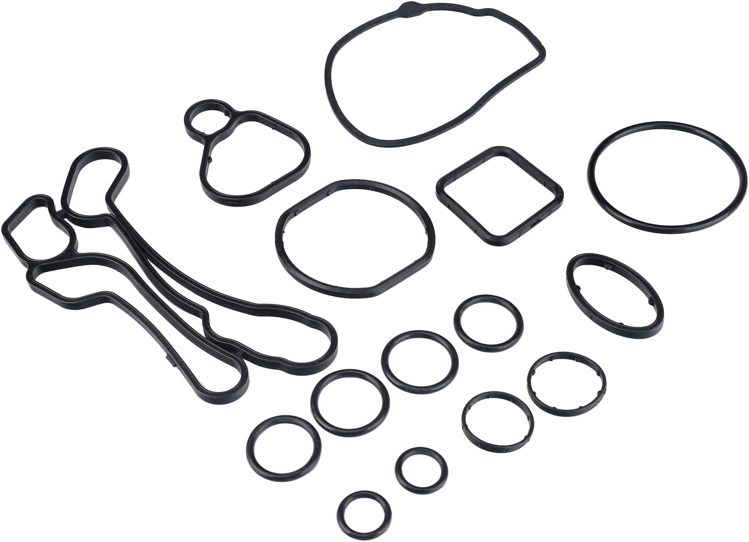 3mirrors Engine Oil Cooler Gasket Seals Compatible with Vauxhall Astra Vectra Zafira Insignia Chevrolet Cruze Astra Aveo Aveo5 Sonic G3 1.6L & 1.8L Engines OE# 55571687