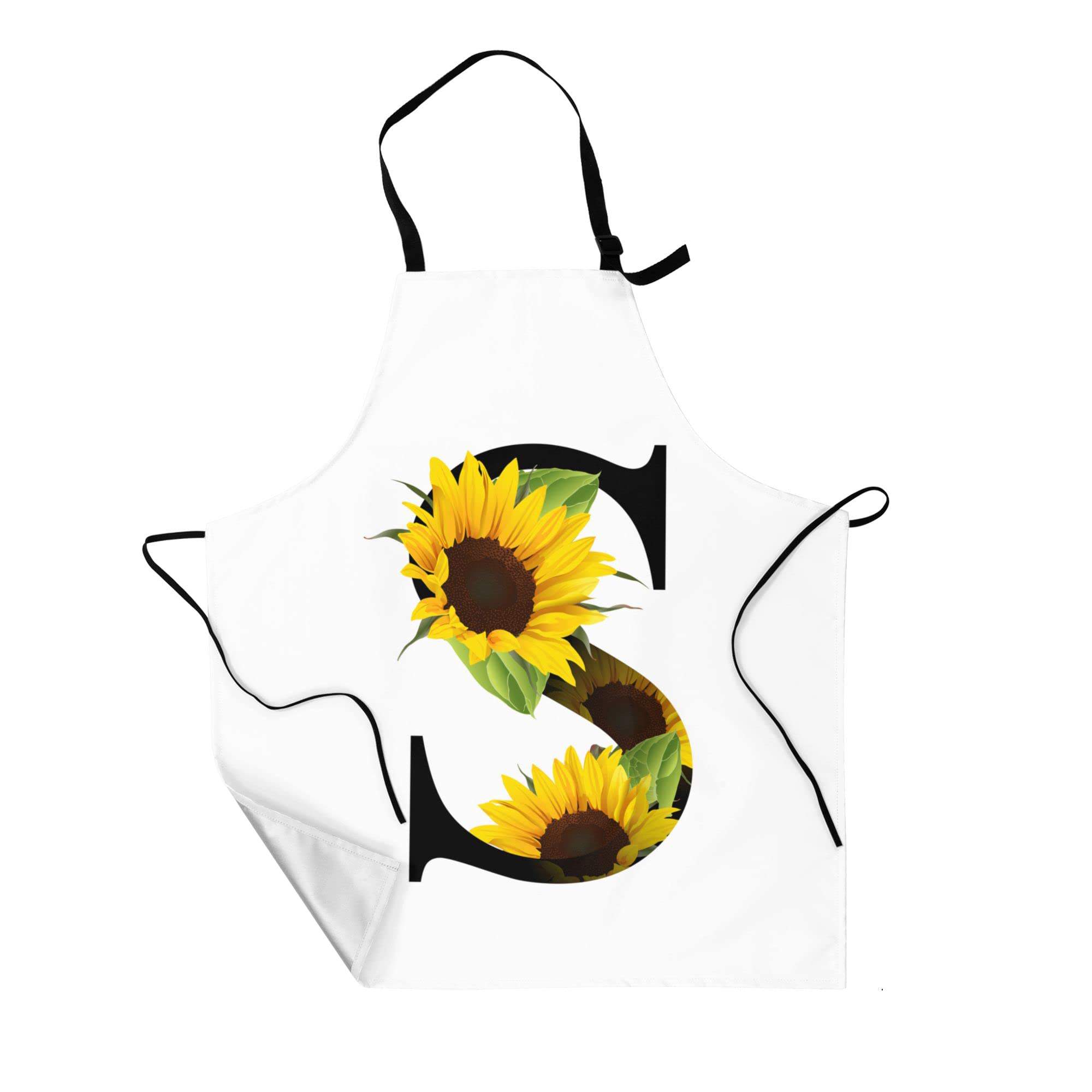 Gkyygk Womens Apron with Pockets Adjustable Strap at Neck & Waist Ties for Cooking Baking BBQ Men Women