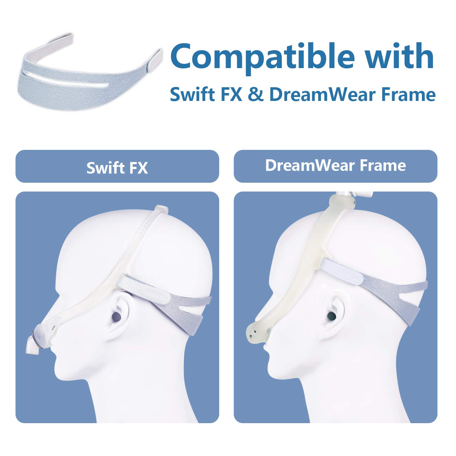 6 Packs Headgears for Dreamwear Nasal Mask(Original Version) 6 Packs