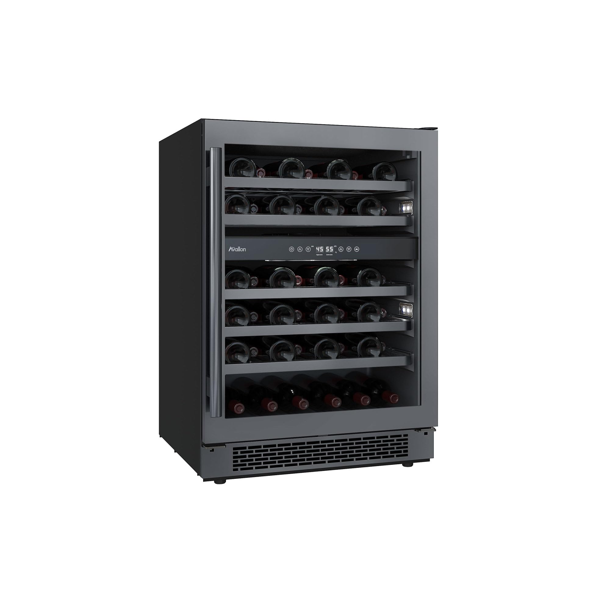 Avallon Awc242dprsrh 24 Inch Wide 45 Bottle Capacity Dual Zone Wine Cooler With Right Swing Door on Fridge.com - View 6