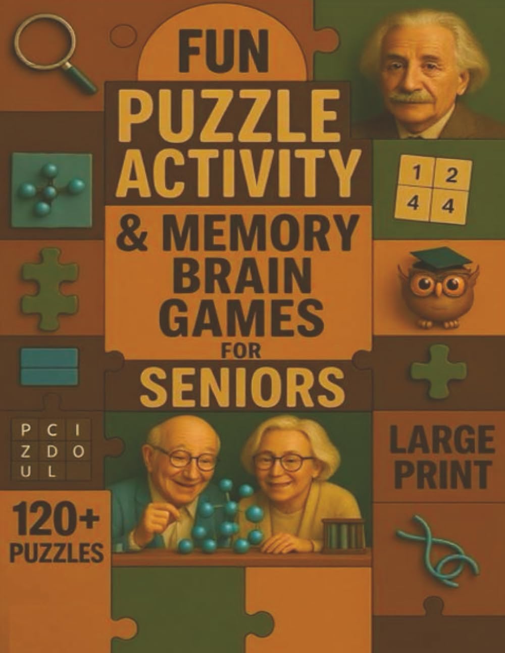 Fun Puzzle Activity & Memory Brain Games For Seniors