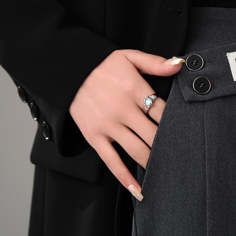NONNYL Ring for Women Jewelry rings Gifts S925 Sterling Silver Ring Gifts for Wife Mom Girlfriend, Anniversary Birthday Fine Jewelry Gifts for Her NO11592