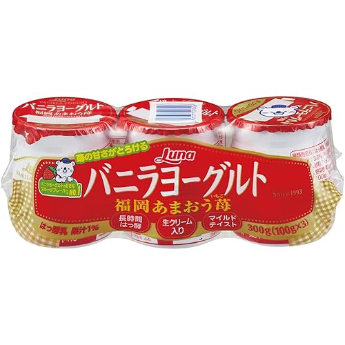 日本ルナ バニラヨーグルト 福岡あまおう苺