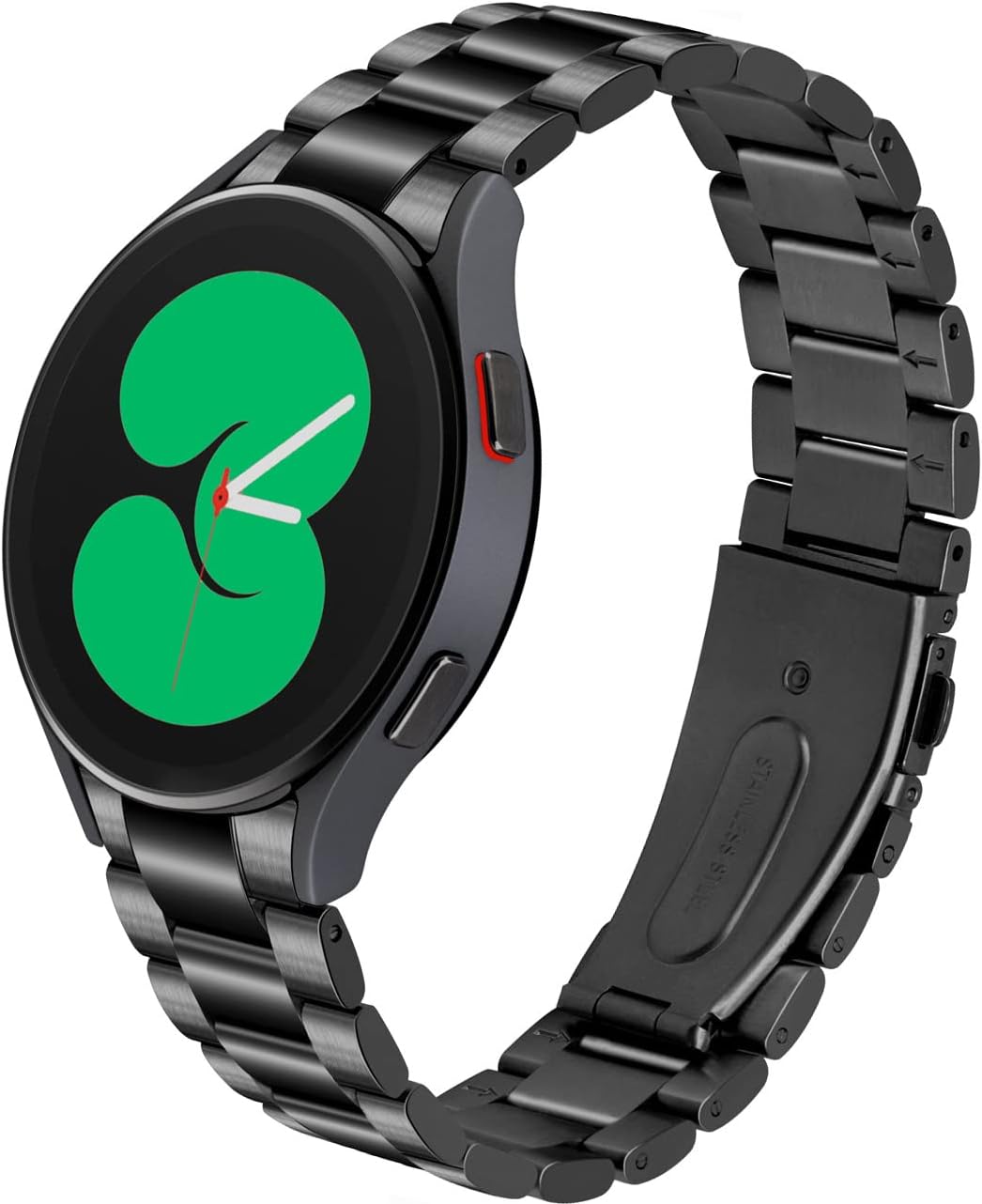 Juntan Compatible with Galaxy Watch 6/5/4 Band 40mm 44mm Watch 6/4 Classic 43mm 47mm 42mm 46mm Bands Sturdy Stainless Steel No Gap Curved Ends Watch Bands Strap Quick Release