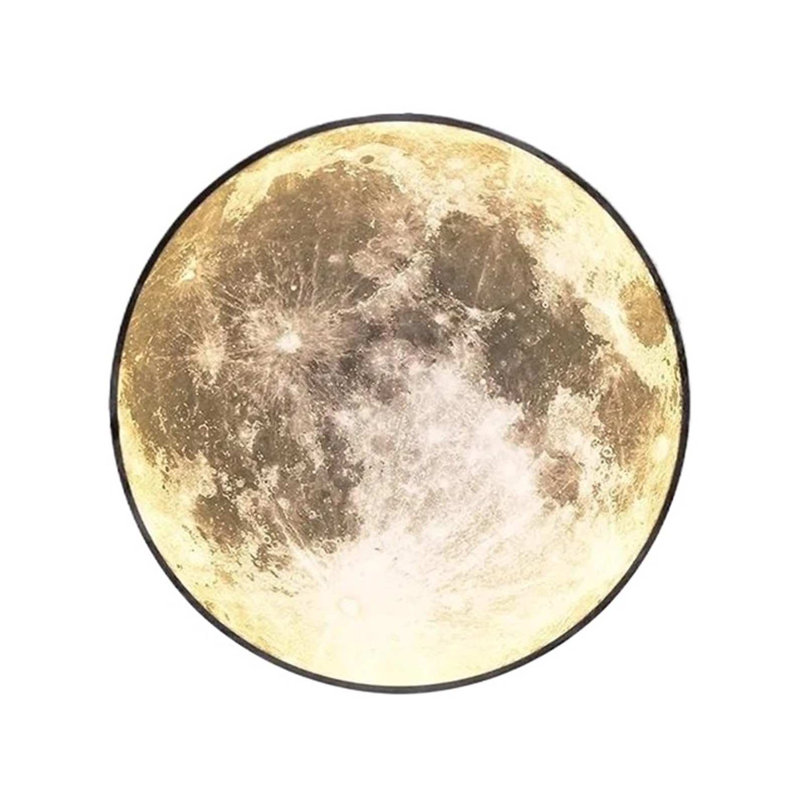 KOESRXNQW Modern 3D Moon Led Wall Lamp Living Room Background Light Home Decor Lamparas Bedroom Bedside Lighting Corridor Sconce Luminaire Easy Installation