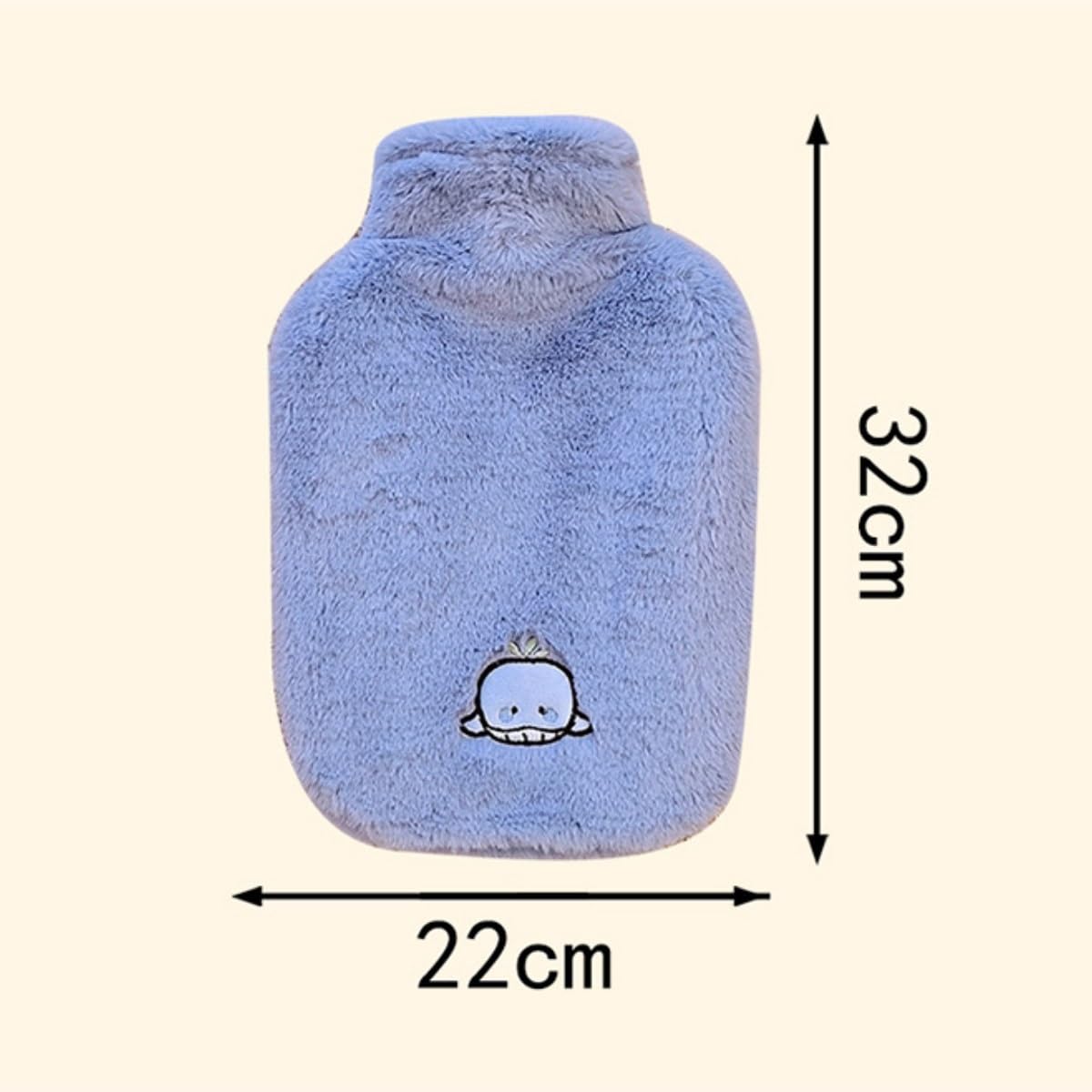 Bolsa Agua Caliente Bolsa De Agua Caliente Conveniente Gruesa con Calentador Manos Relleno Invierno Felpa Térmica(Pink)