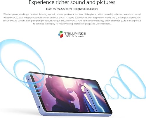 Miniatura 4 de Sony Xperia 10V 5G + 4G LTE (128 GB + 8 GB) 6.1 pulgadas, ROM global desbloqueado de fábrica, cámara triple de 48 MP (Tmobile Mint Tello y Global) +