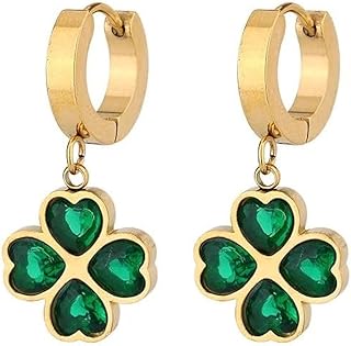 اكتشف جمال مجوهراتنا للنساء التي تبرز جمالك الطبيعي مع اقراط بتصميم Heart الزركون والستانلس ستيل المطلي بالذهب عيار 18 قيراط , مضادة للحساسية مجوهرات للبنات والنساء من كيوشوب®️