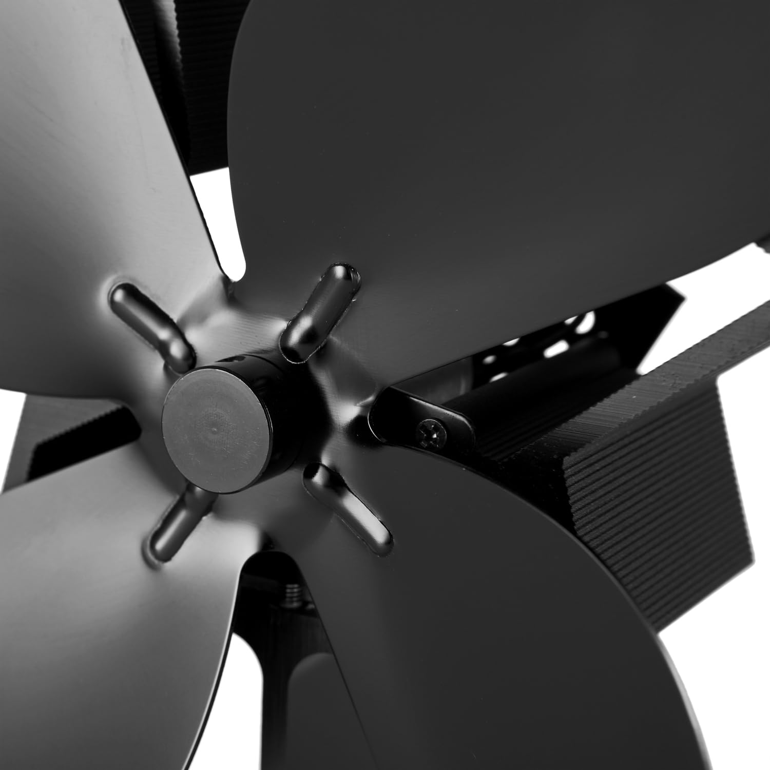 Kaminofen-Ventilator, Lüfter für Kaminofen Kamin Ofen, Kaminventilator, Ofenventilator, Kaminlüfter, Kaminventilator mit 4 Blättern, Kaminzubehör, Ofenzubehör, Lüfter für Kaminofen Holzofen Pelletofen