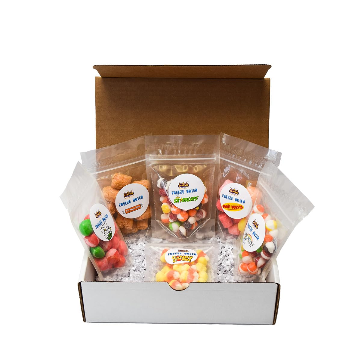 Freeze Dried Candy Sampler Box - 6 of Our Most Popular Freeze Dried Samples