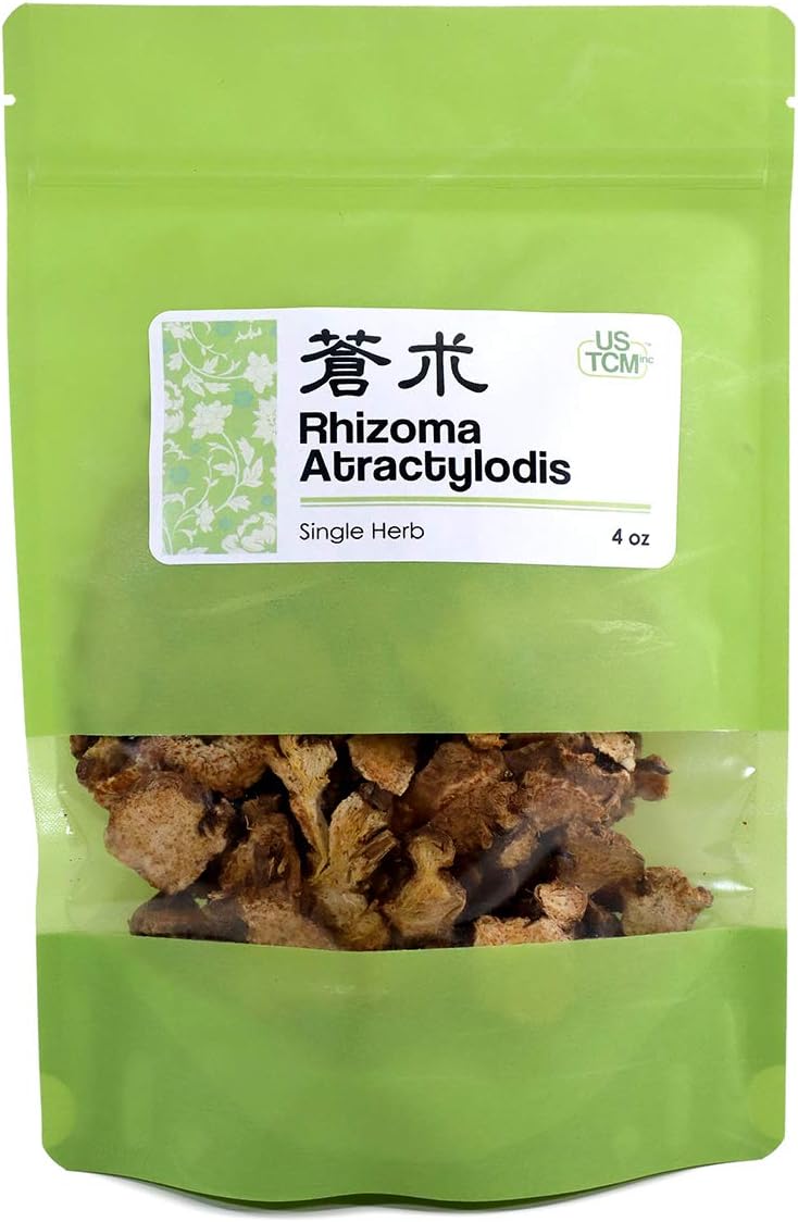New Packaging Rhizoma Atractylodis Cang Zhu 蒼朮 4 oz
