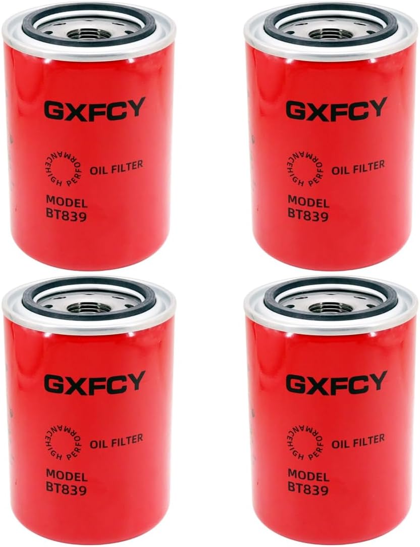 BT839 Hydraulic Oil Filter Replace HHTA0-37710 T0070-37710 TA040-37710 57098 P551779 HF35274 Compatible with Kubota Tractor L3710 L4600 L5040 M7040 MX4800 L2900 L3130 L3300 L3410 L3430(Pack of 4)