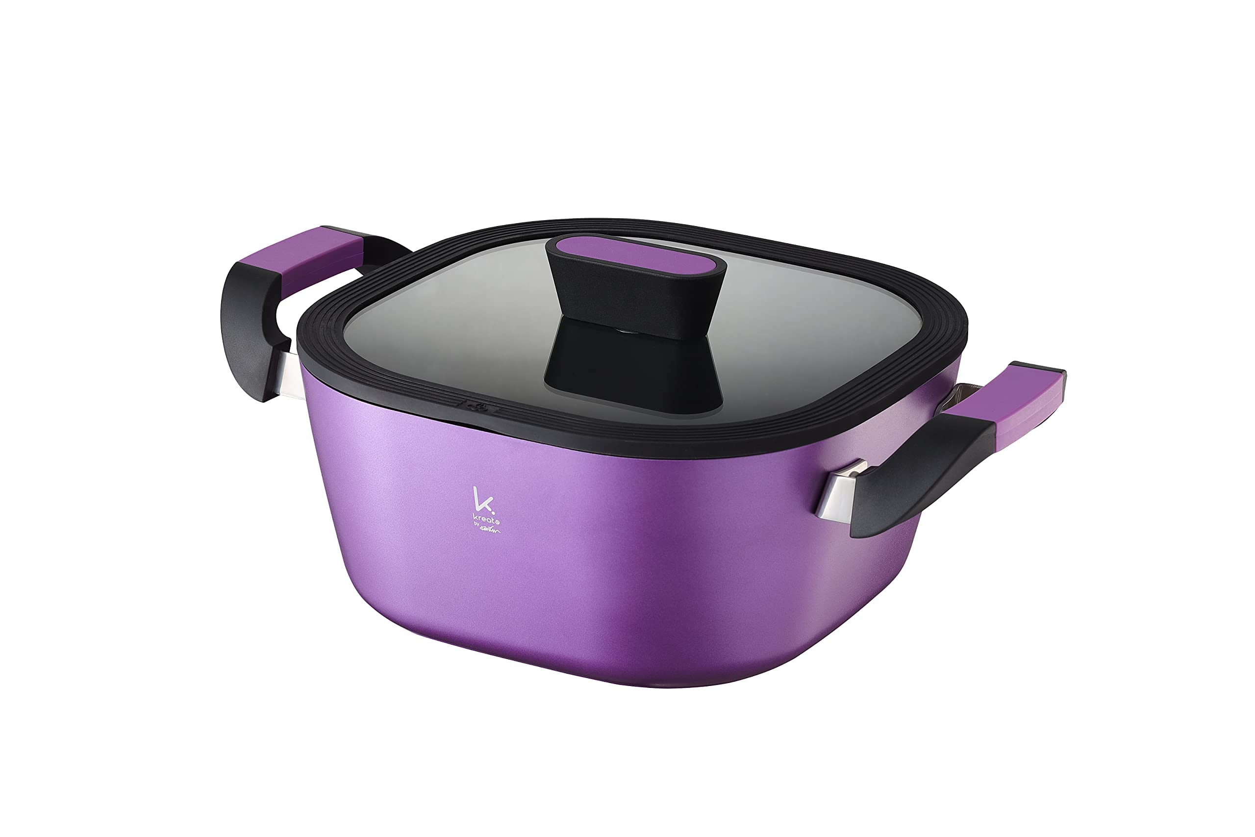 Todamu Cooking Pot,Pasta Pot,Stock Pot With Tempered Glass Lid,Casserole,Forged Aluminum,Teflon Clas