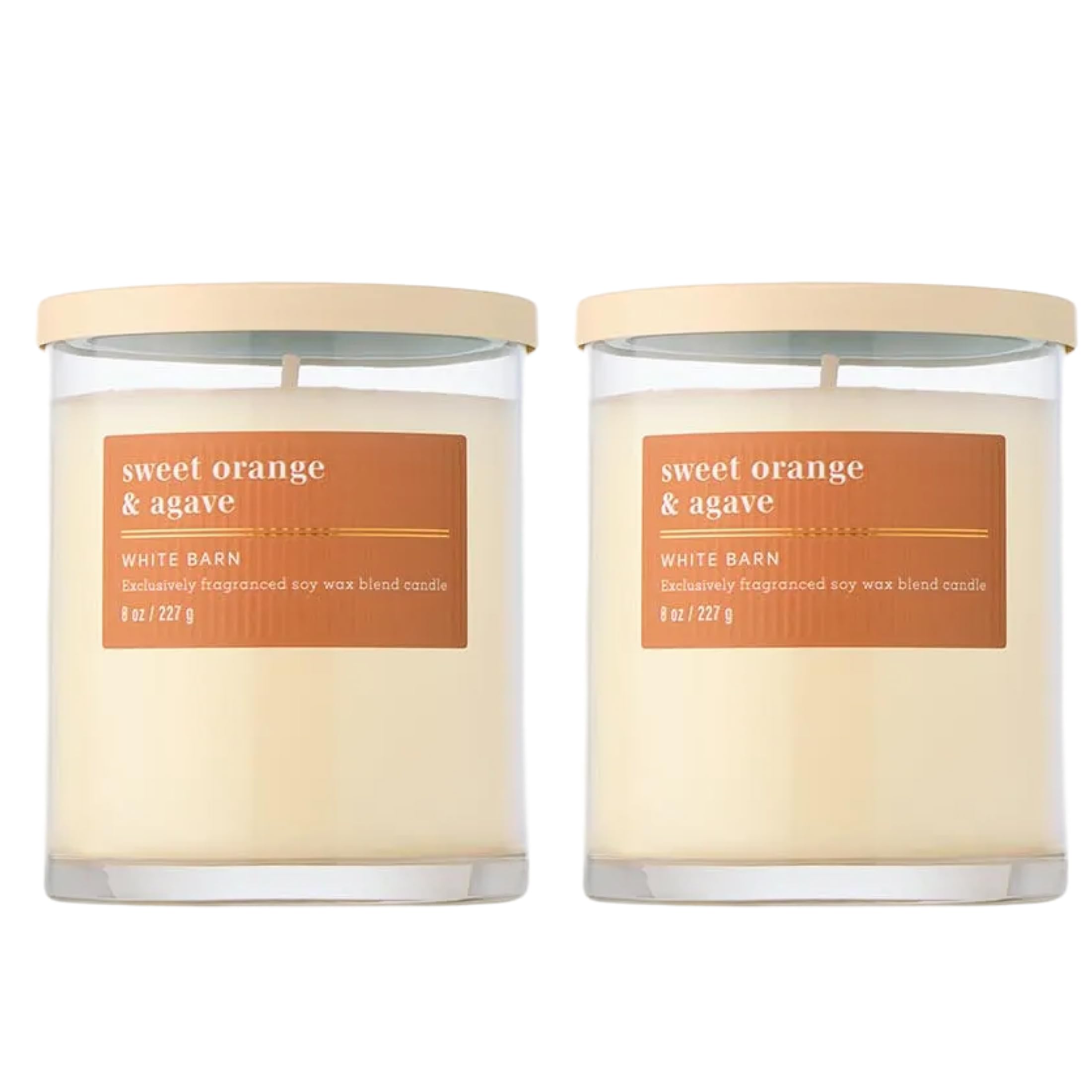 Bath & Body Works Single Wick Candle, Sweet Orange & Agave Candle, Long-Lasting Burn Up to 45 Hours, Exclusively Fragranced Soy Wax Blend, 8 oz - 2