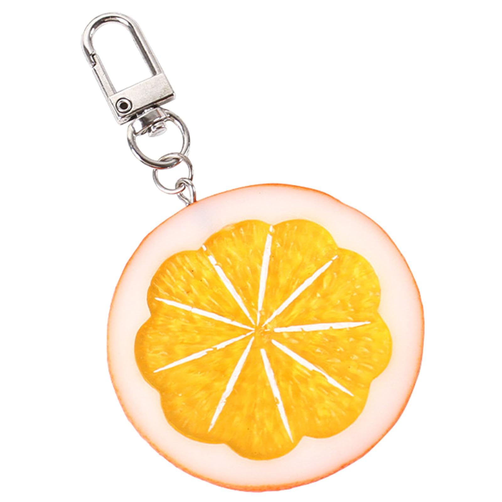 LIUZIKUN Keychain Lemon Keychain Bag Charm Simulation Fruit Key Chain Alloy Fruit Model Pendant Keyring Jewelry Fashionable Accessory