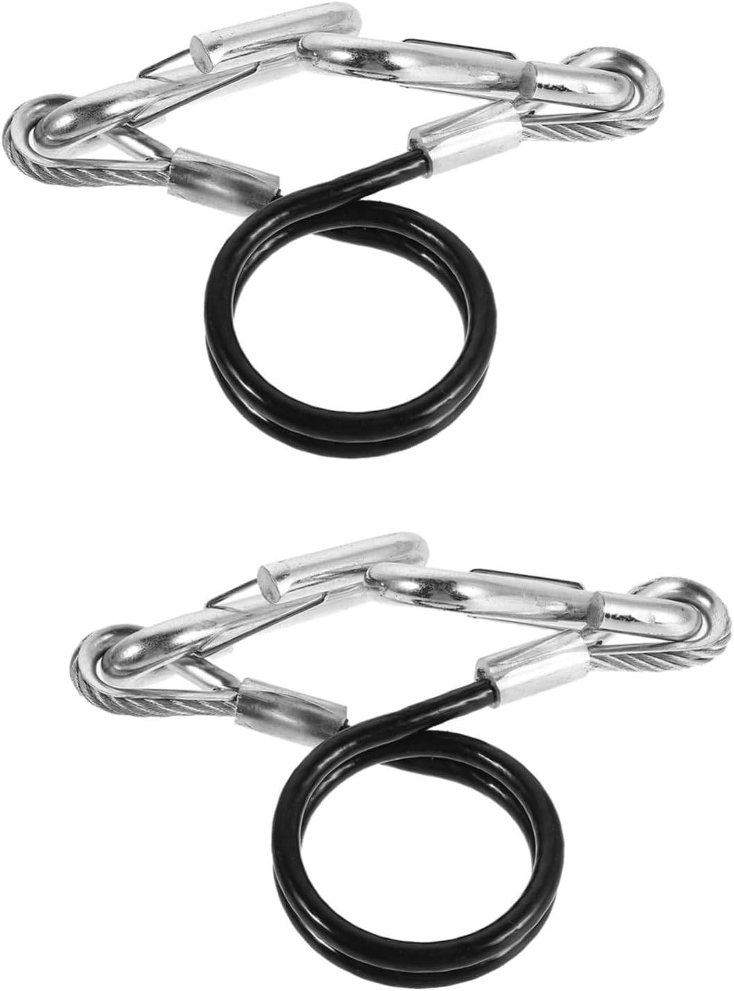 VOSAREA 2pcs Trailer Safety Cable with Snap Hooks, 3500 Lb Break Strength
