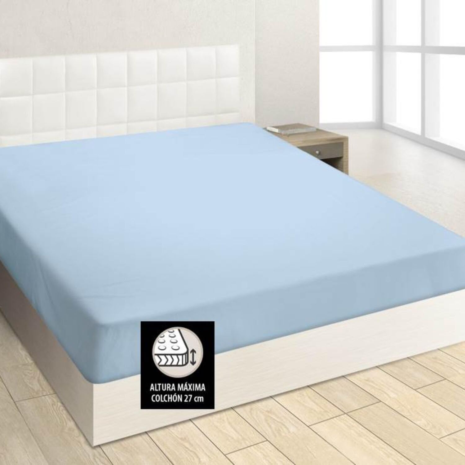Burrito Blanco beddengoedset, katoenmengweefsel, blauw, 105 x 190/200 cm