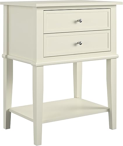 Miniatura 27 de Ameriwood Home Franklin Accent mesa con 2 cajones Gris,Negro -,Blanco,Rosado