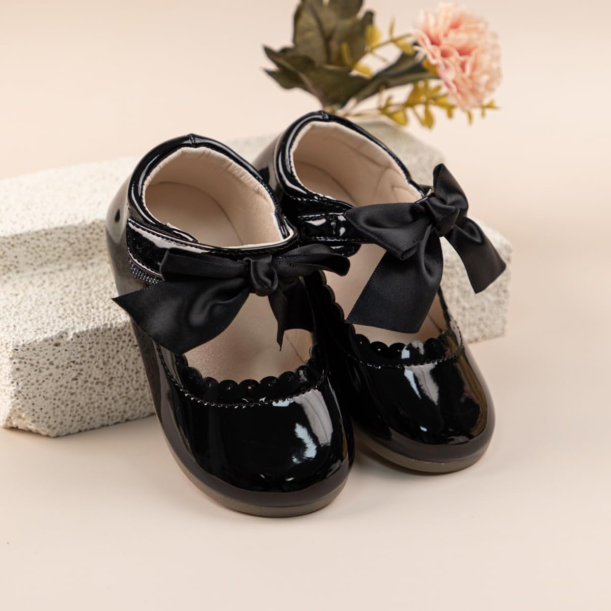 CENCIRILY Mary Jane - Scarpe da bambina, punta quadrata, per feste, matrimoni, glitter, con fiocco, paillettes scintillanti, per compleanno, ballo, cosplay, danza