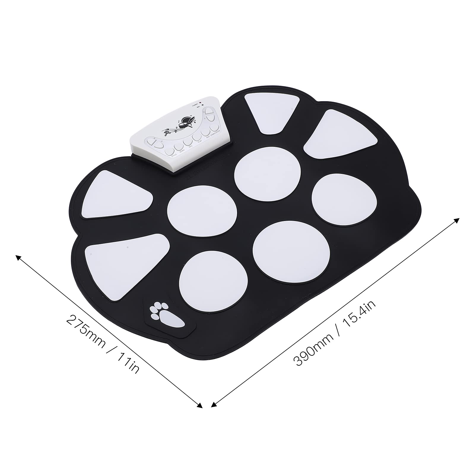 Batería Electrónica, Batería Enrollable Plegable Pure Sound Portable Real Sense 9 Almohadillas Para Jugadores