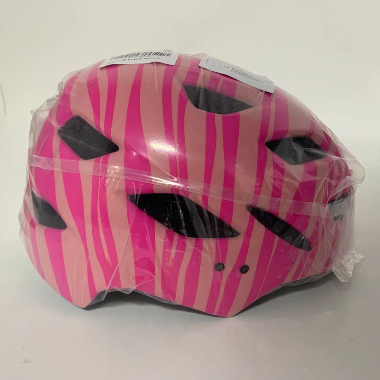 Kask dziecięcy, kask rowerowy dla chłopców i dziewcząt w wieku 3-15, lekki kask rowerowy górski z tylnym światłem Regulowana kierownica Zdejmowany daszek (48-56 cm) (różowy+pomarańczowy)