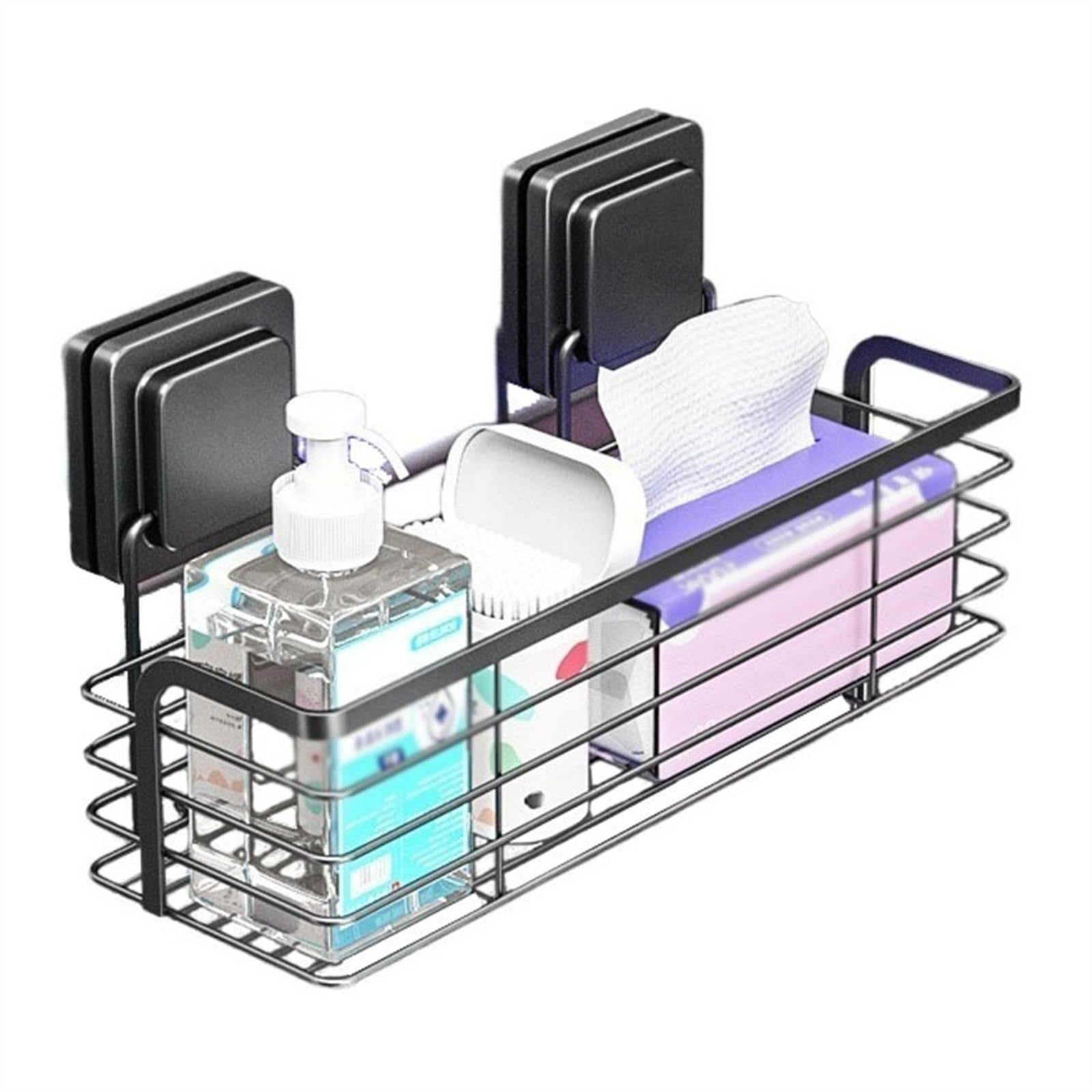 SJDPZ69KJ Organizer Rack Shower Caddy Adhesive Hanging Shelf Stainless Steel Wall Mounted No Drilling Storage Basket Rv Accessories
