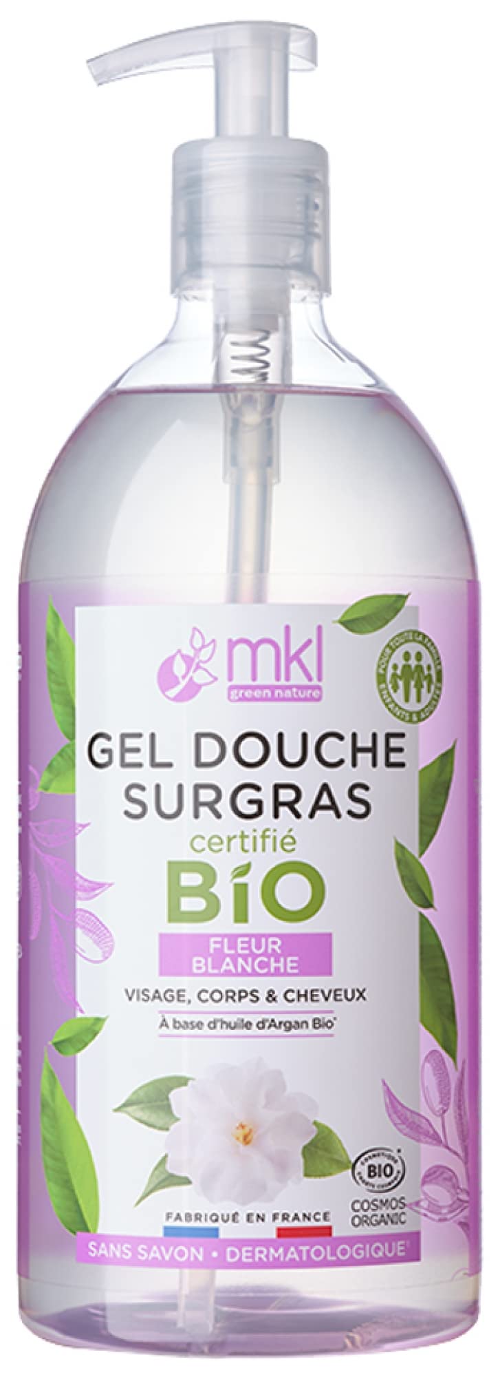 MKL Green Nature Ultra-Rich Shower Gel White Flower Organic 1L