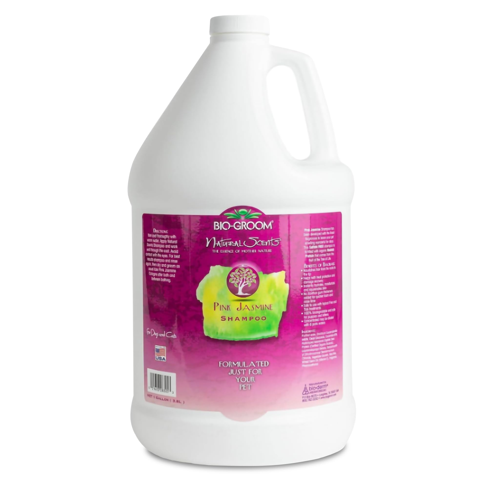 Bio-Groom Pink Jasmine Dog Shampoo, Pet Shampoo, Natural Scent, 1 Gallon